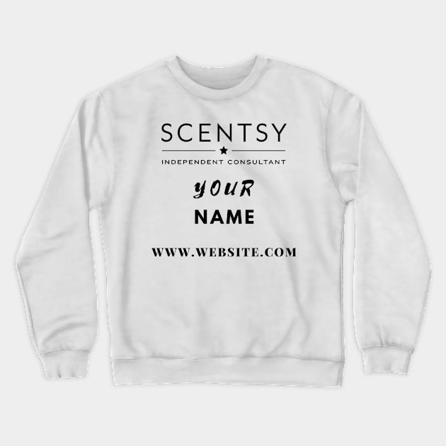 scentsy independent consultant gift ideas with custom name and website Crewneck Sweatshirt by scentsySMELL